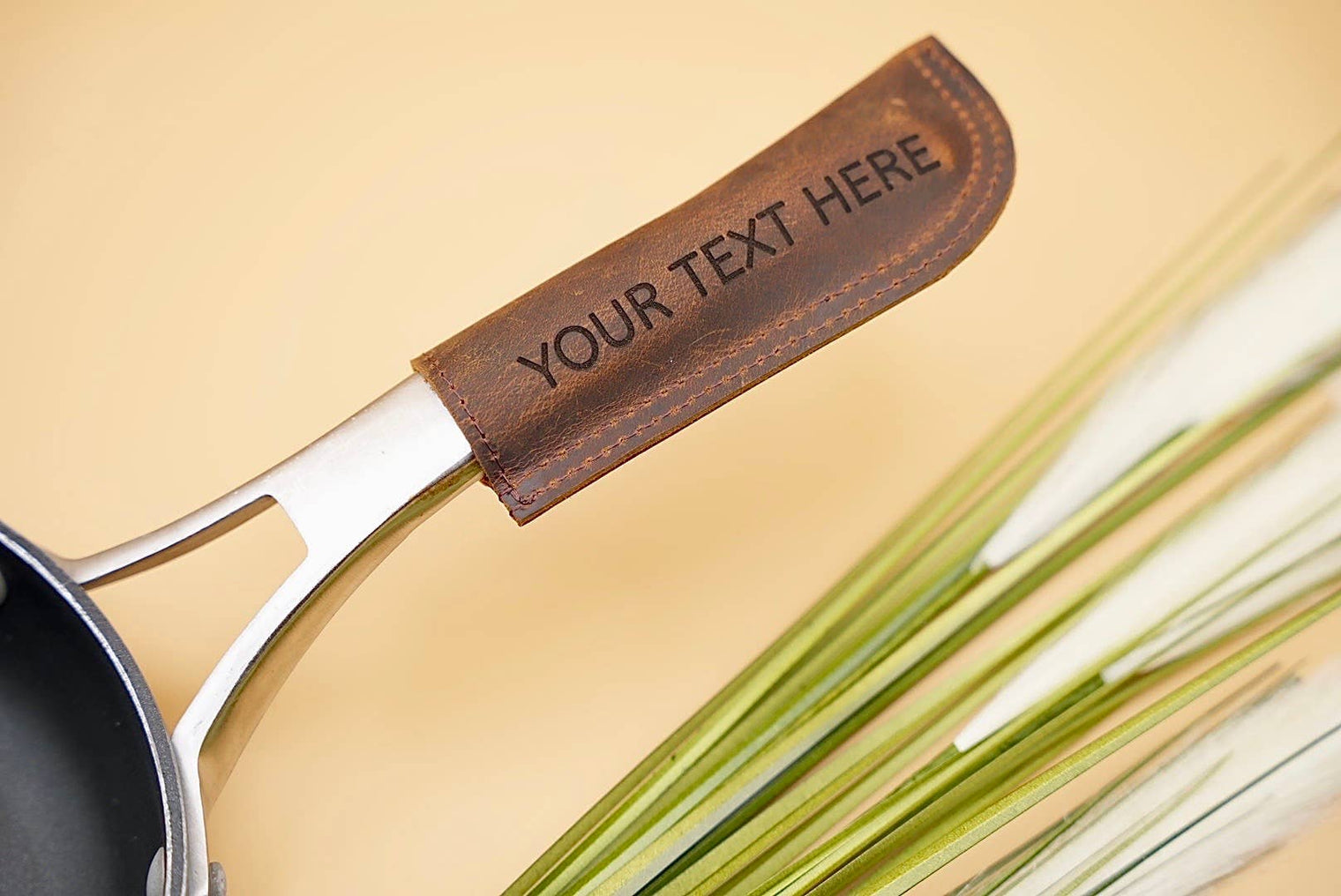 Leather Handle Potholder for Cast Iron