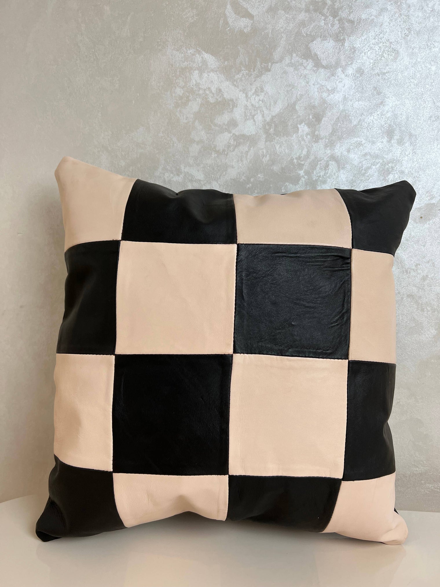 Lambskin Leather Pillow Cover