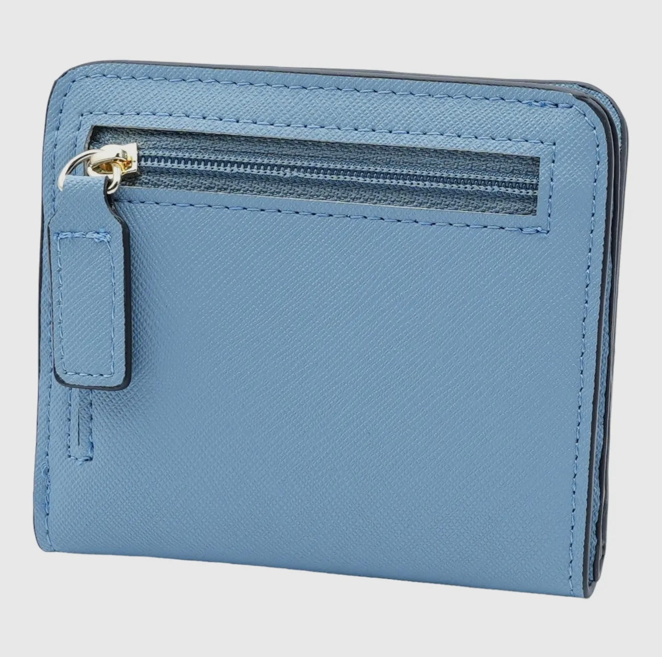 Women's Small Compact Bifold Wallet with Window ID- FINAL SALE
