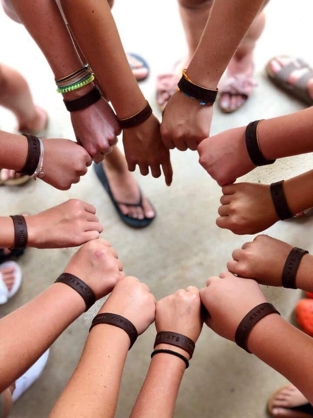 Personalized Brown Leather Bracelet