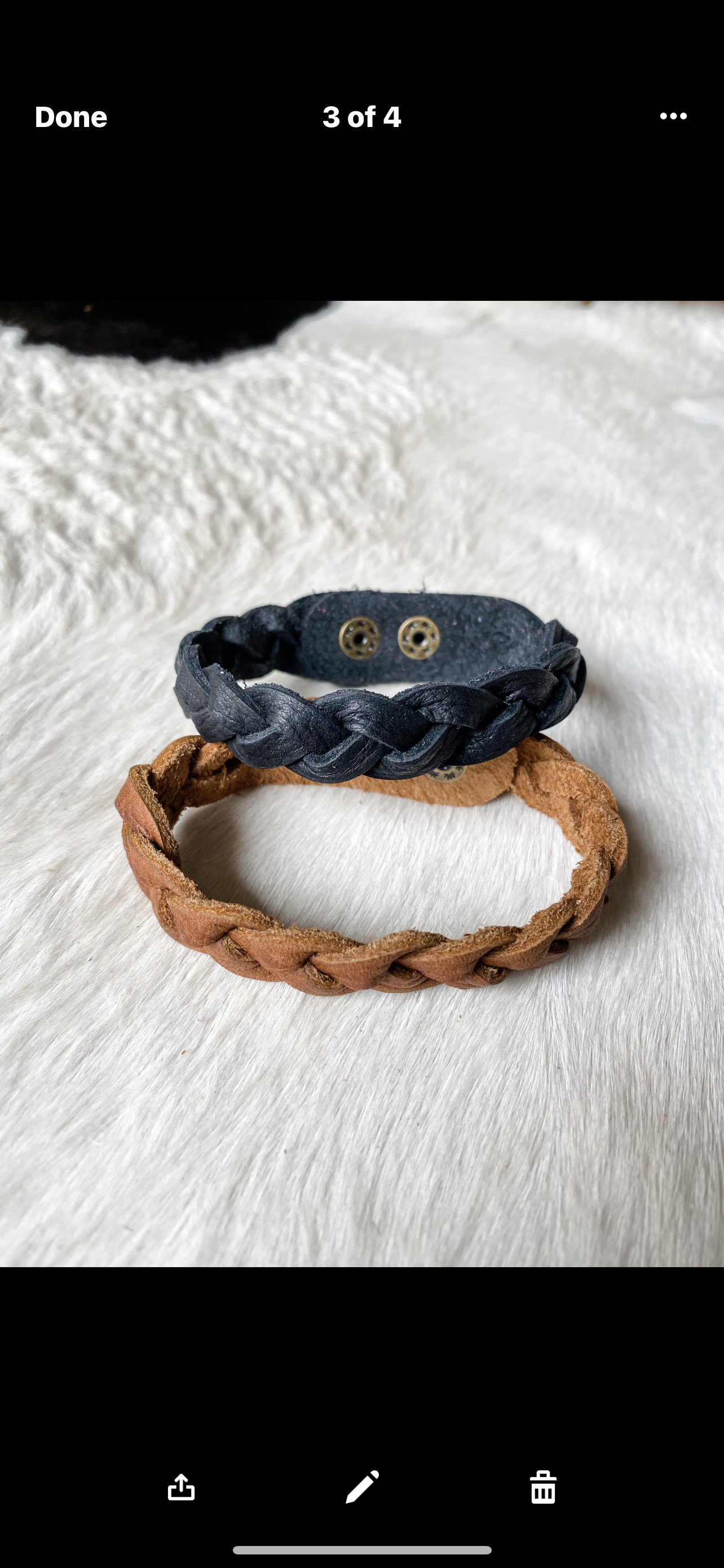 Braided Leather Bracelet-all colors