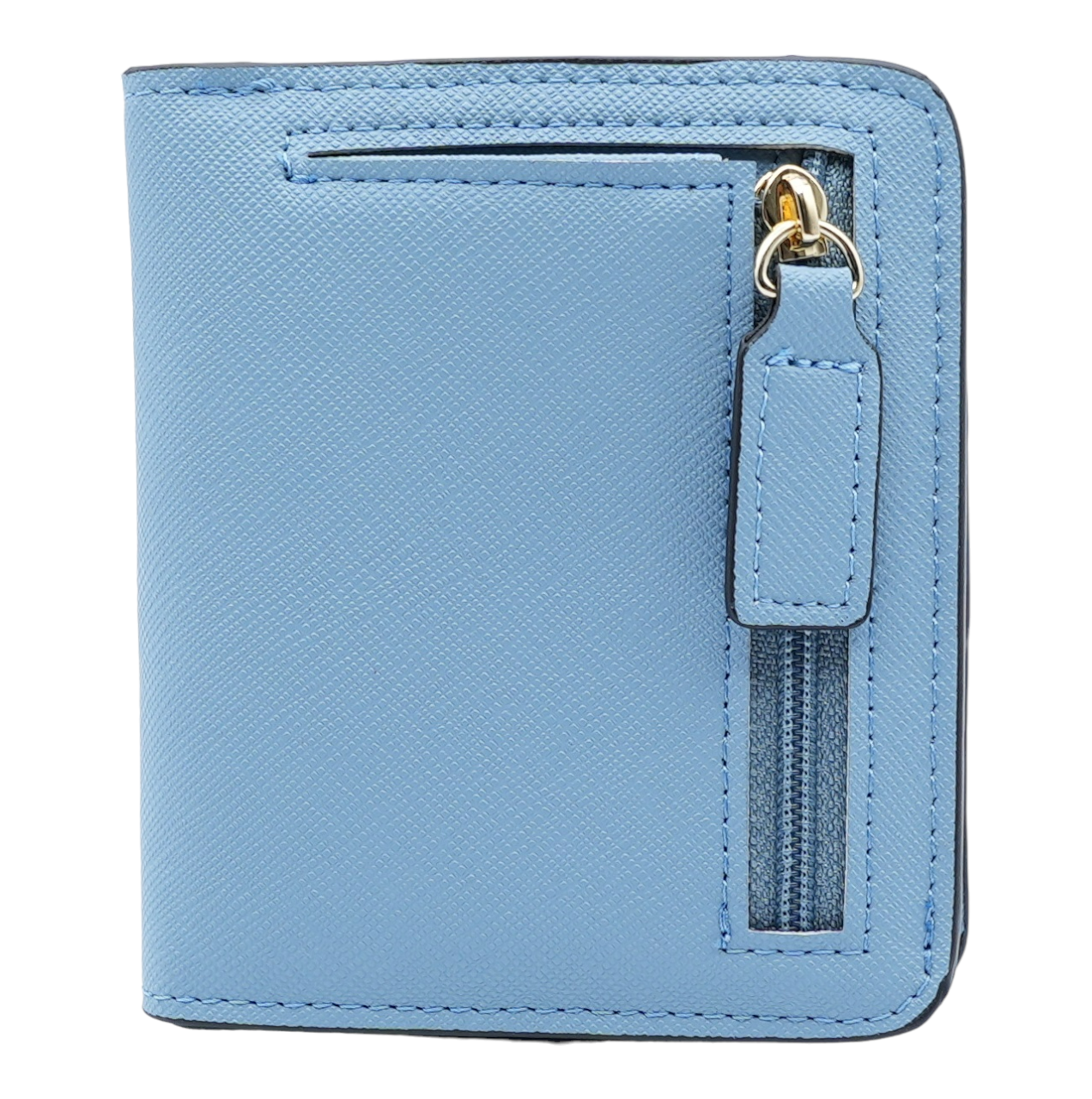 Women's Small Compact Bifold Wallet with Window ID