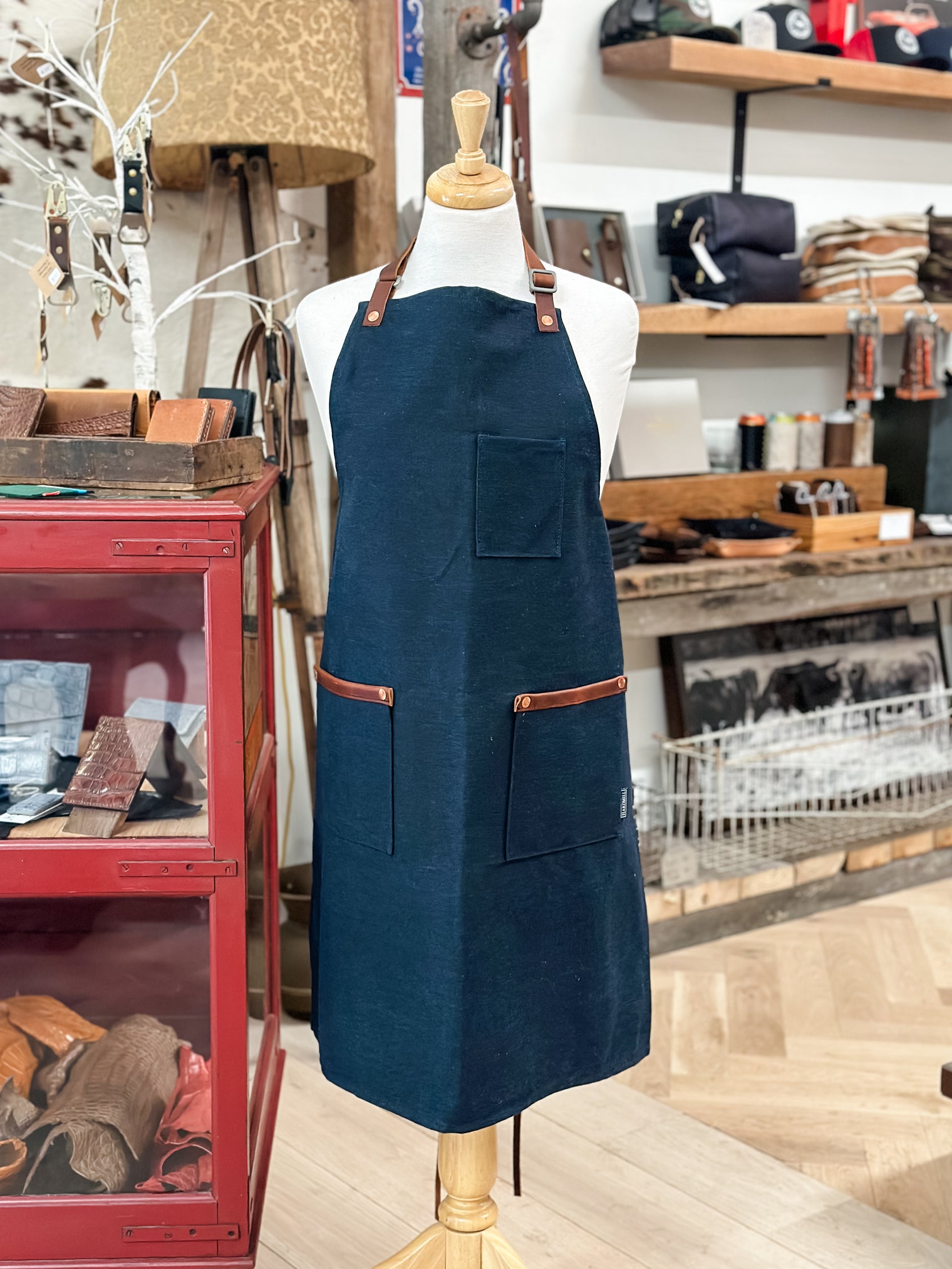 Waxed Canvas & Leather Apron