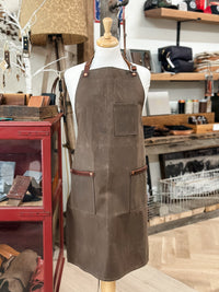 Waxed Canvas & Leather Apron