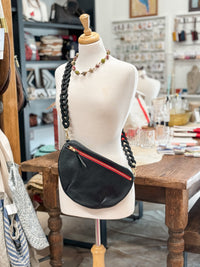 Luna Bum Bag Black Leather