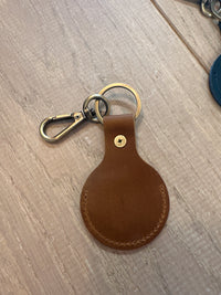 Leather AirTag Keychain