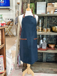 Waxed Canvas & Leather Apron