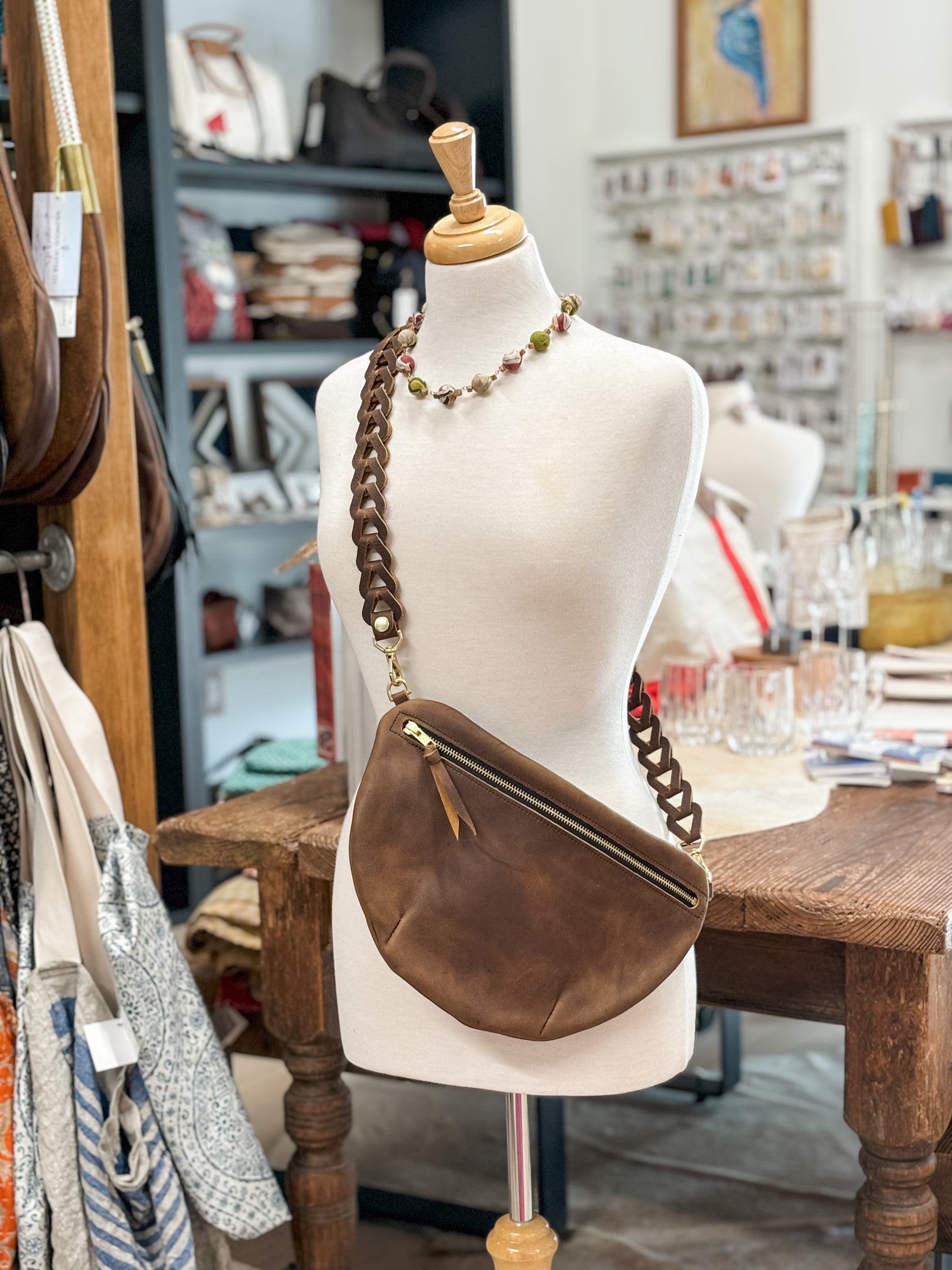 Luna Bum Bag Caramel Brown Leather