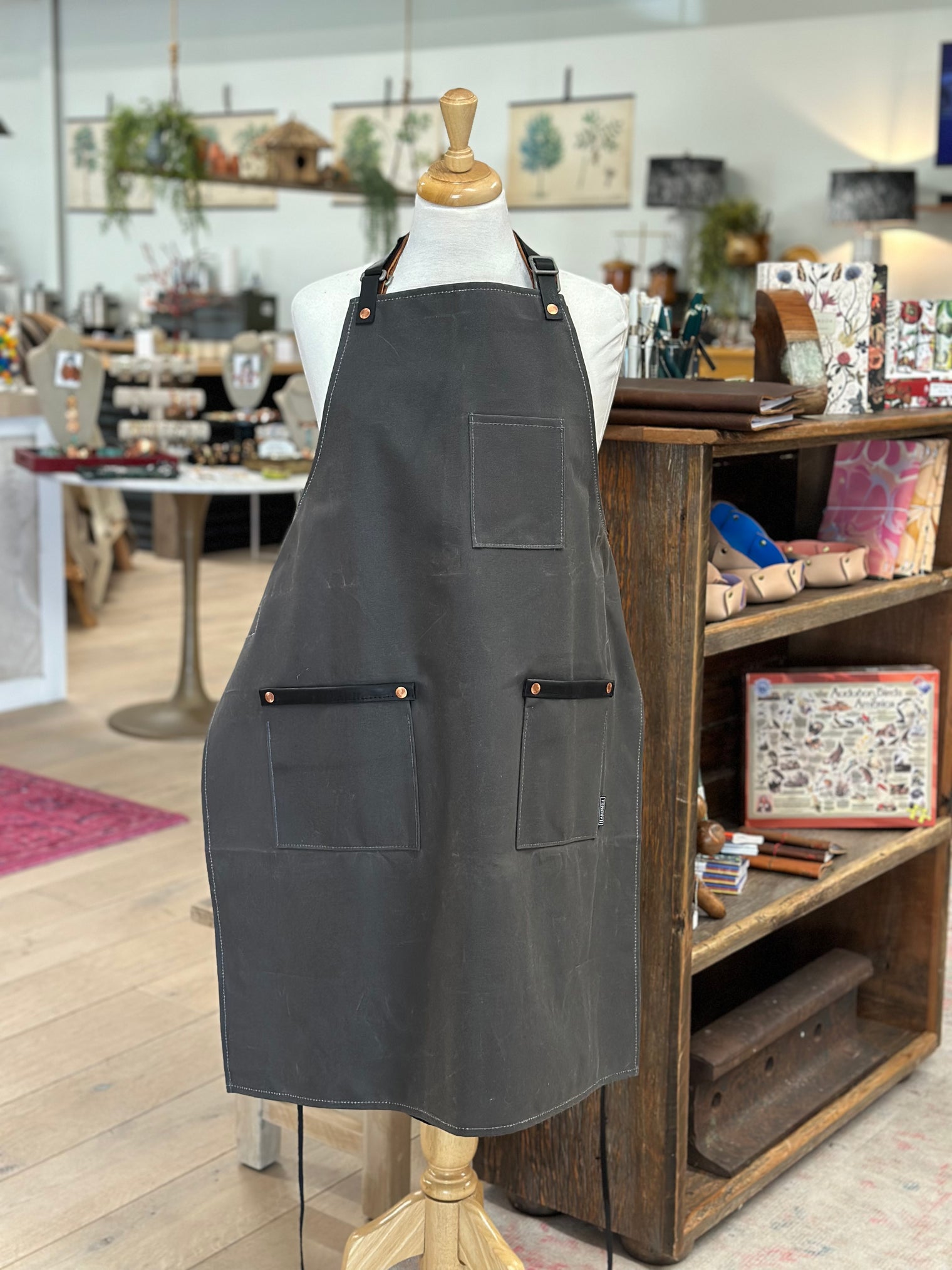 Waxed Canvas & Leather Apron