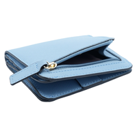 Women's Small Compact Bifold Wallet with Window ID