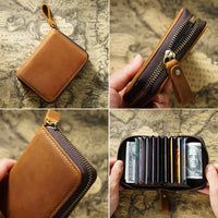 Leather Wallet/Credit Card Holder for Men & Women