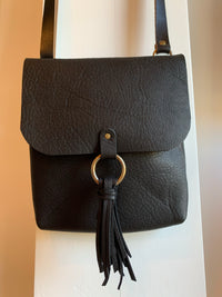 Allie Crossbody in Black Saddle