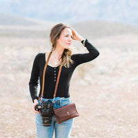 Large Clutch in Whiskey Brown Saddle