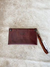 Large Clutch in Whiskey Brown Saddle